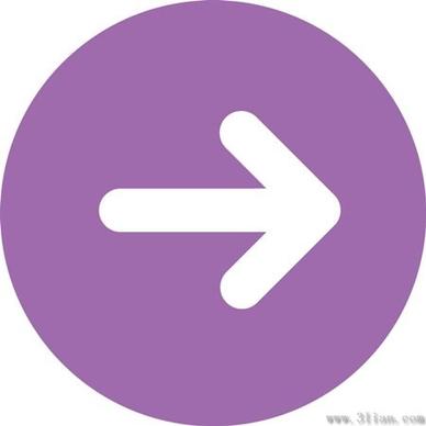 purple arrow icon vector