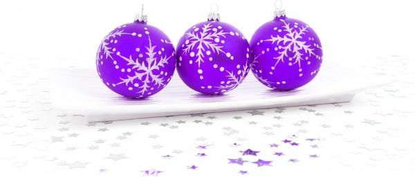 purple bauble decoration