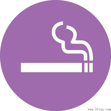 purple cigarette icons vector