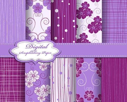 Purple Fabric lines Patterns