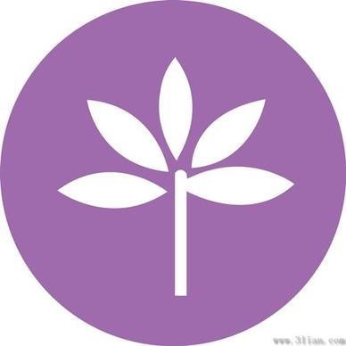 purple flowers background vector icons
