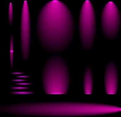 purple glow different effect vector