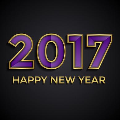 purple happy new year