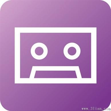 purple icons vector