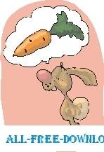 Rabbit Dreaming of Carrot