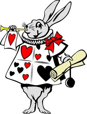 Rabbit From Alice In Wonderland clip art