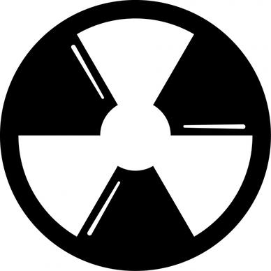 radiation alt symmetric sign icon