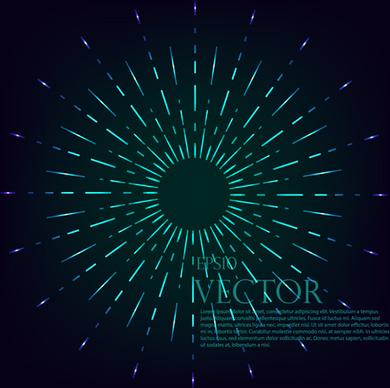 radiation effects circle vector background