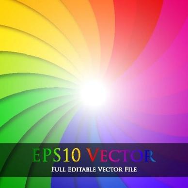 rainbow colored background art vector