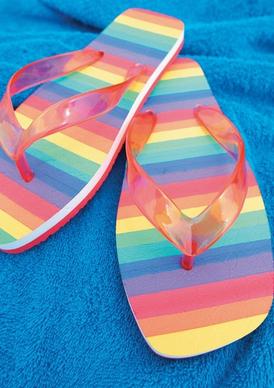 rainbow flip sandals highdefinition picture