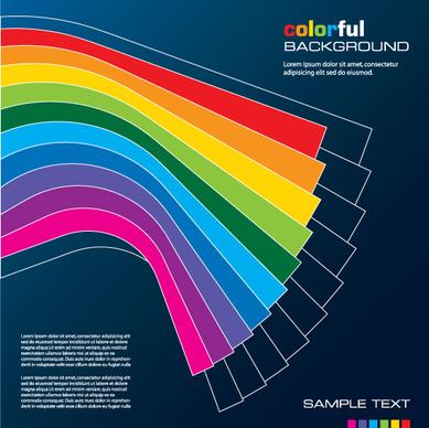 rainbow of business backgrounds vector