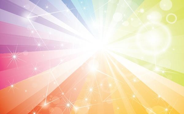 abstract background sparkling colorful rays stars burst decoration