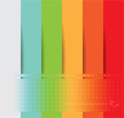 Rainbow-colored paper-cut vector
