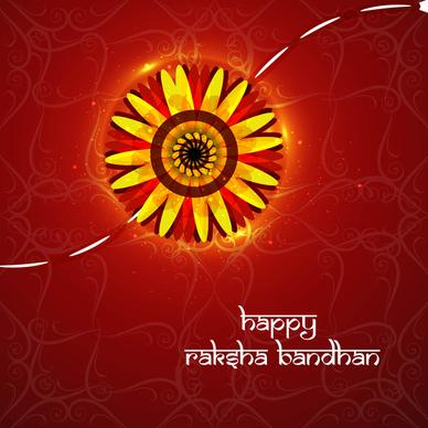 raksha bandhan artistic colorful card vector background