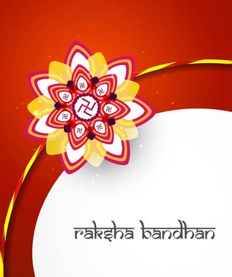 raksha bandhan festival creative colorful background vector