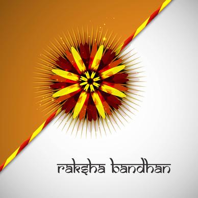 rakshabandhan beautiful colorful card indian hindu festival design