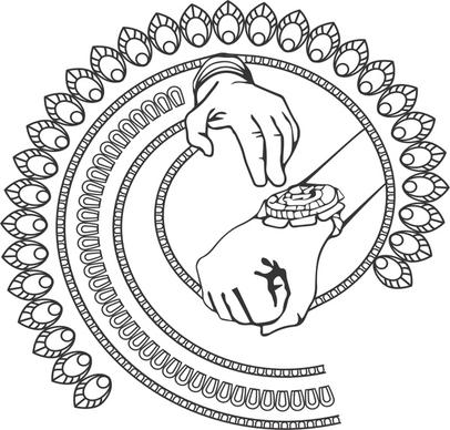rakshabandhan concept hand with rakhi