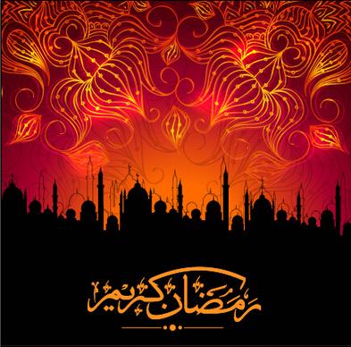 ramadan kareem eid vector background