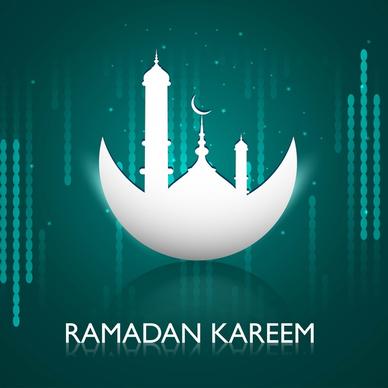 ramadan kareem greeting card colorful design
