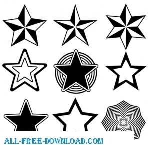 Random Free Vectors Part 13 Stars