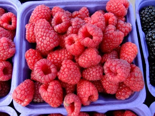 raspberries fruit market