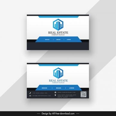 real estate business card templates architecture logotype geometry decor