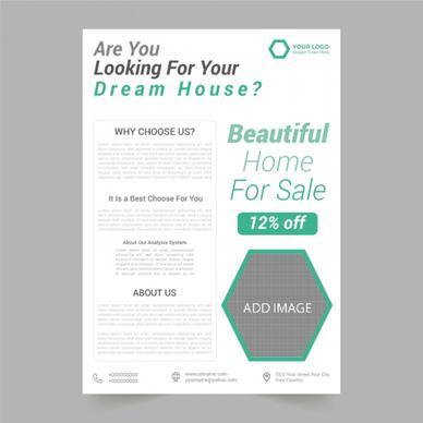 real estate business flyer