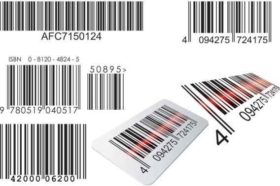 realistic barcode 02 vector