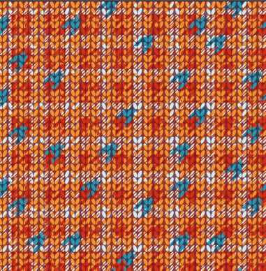 realistic knitting textured pattern vector