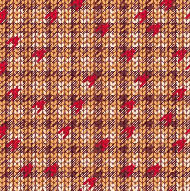 realistic knitting textured pattern vector
