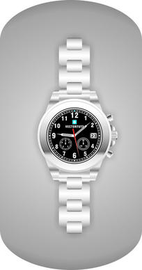 realistic watch creative vector template