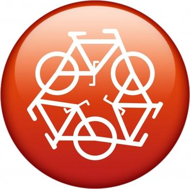recycle symbol red