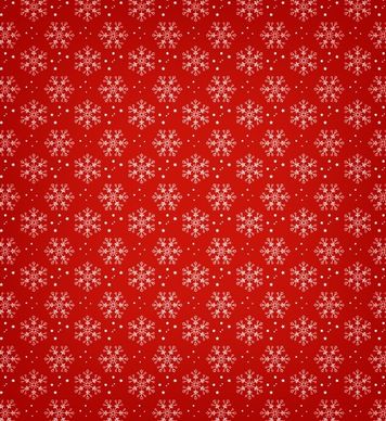 red and green snowflake vector pattern