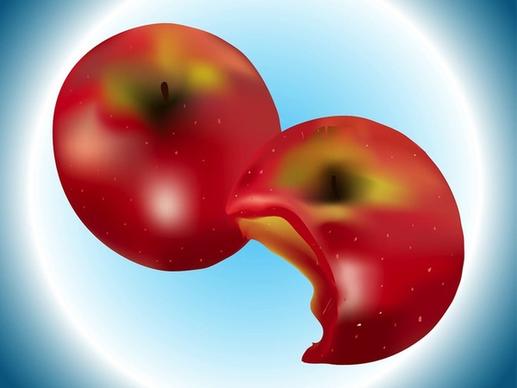 red apple vectors food graphics