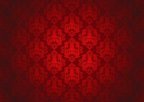 red background pattern vector 3