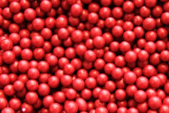 red ball background