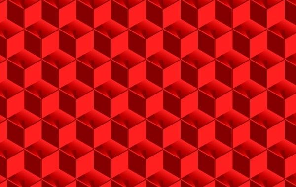  Red Cubed Pattern