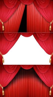 red curtain hd picture