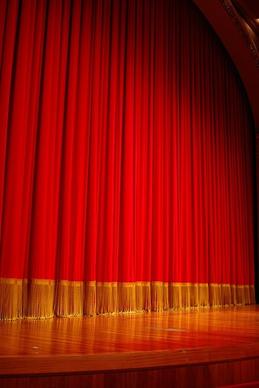 red curtain picture 3