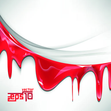 red drip effect vector background