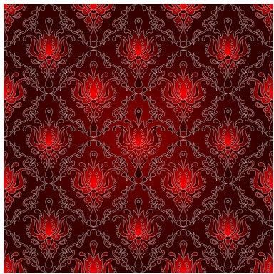 decorative pattern repeating symmetric classic red decor