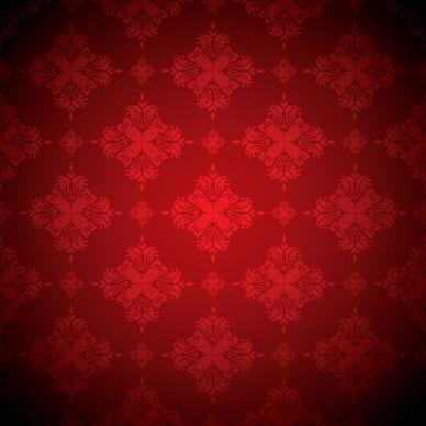 decorative pattern red repeating symmetric shapes classic design
