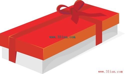 red gift box vector