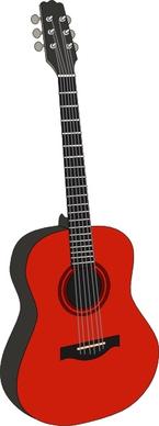 Red Guitar clip art