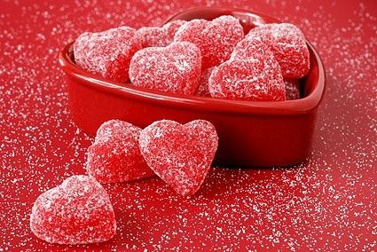 red heartshaped candy picture