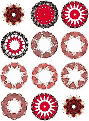 red medallions motifs