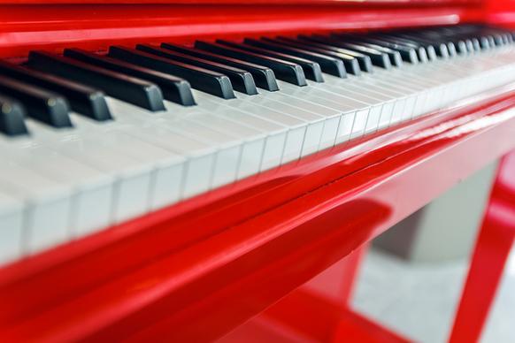 red piano