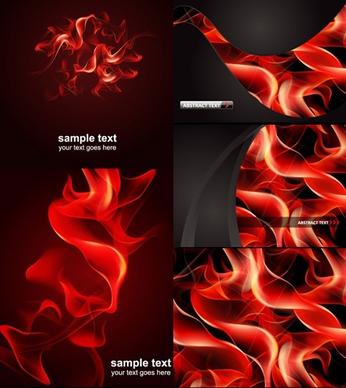 fire background templates modern red dynamic design