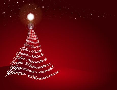 red style christmas background art vector