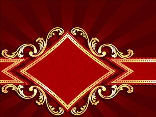 red style holiday background vector